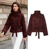 Women's Jackets Fashion With Belt