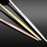 4Pcs Golden Cutlery Set Stainless Steel Knife Fork Spoon Tableware