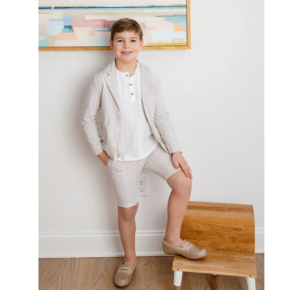 Boys Fashion Blazer Cotton