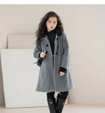 Mid-length Wool Coat for GIRLS