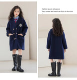 Girls Winter  Coat Double-faced for Kids 8 10 12 14 Years F