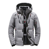 Men White Duck Coat Windproof Warm