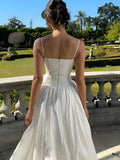 Corset Detail Spaghetti Strap Knotted Long Dresses Women