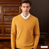 Men's Warm Pullovers Sweater V-Neck