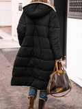 Women Solid Reversible Long Sleeve Thick Coat Warm Fashion Long