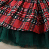 Girls' Christmas Plaid Dress