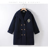 Girls Winter  Coat Double-faced for Kids 8 10 12 14 Years F