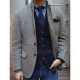 Men's Vintage Blazer Long Sleeve