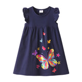 Butterfly Printed Children's Dresses
