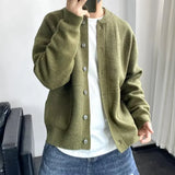 Knitted Cardigan Man Warm