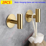 1/2PCS Adhesive Wall Hook Stainless Steel