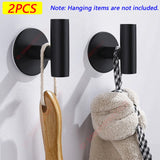 1/2PCS Adhesive Wall Hook Stainless Steel