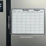 1pc Magnetic Refrigerator Dry Erase Monthly Planner