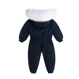Waterproof Baby Overalls Hooded  Snowsuit 1-5Y