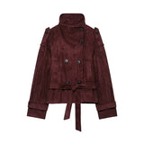 Women's Jackets Fashion With Belt