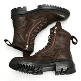 Luxury Genuine Leather Winter Designer  Boots Man