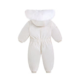Waterproof Baby Overalls Hooded  Snowsuit 1-5Y