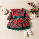 Girls' Christmas Plaid Dress
