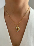 Elegant Fashion White Enamel  Pendant