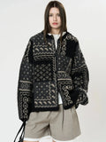 Design Contrast Color Knit Sweater For Women