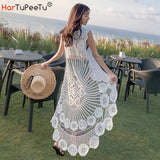 Crochet Beach Dress, Lace Women Summer 2022