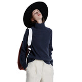 Women High-Collar Thickened  Loose Sweater