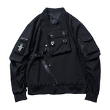 11 BYBB&#39;S DARK Baseball Jackets Coat Men Cargo Bomber Coat  Streetwear Multi Pockets Tactical Function Harajuku Windbreaker Men