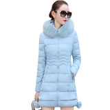 Winter Coat Fur Collar Hooded