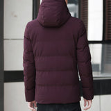 Hooded Collar Fashion Winter Coat Men