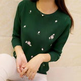 Embroidery Knitted  Sweater