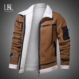 Motorcycle Fur Collar Jackets Male