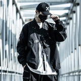 Men Cargo Bomber Coat  Multi Pockets