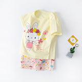 2022 Girls Boy Clothes Clothing sets Kids Wear  2pc  Carton 6M to 6T Summer T-shirts  Shorts set Baby  print Animal Outfit