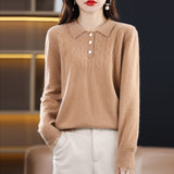 Shirt Collar Sweater  Wool