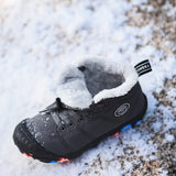 GTHMB Autumn Winter Children Boots Girls Snow Boots Non-slip Boots Flats Sneakers Trendy Kids Shoes Size 30-39