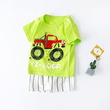 2022 Girls Boy Clothes Clothing sets Kids Wear  2pc  Carton 6M to 6T Summer T-shirts  Shorts set Baby  print Animal Outfit