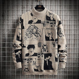 Men  Cartoon Pattern sweater