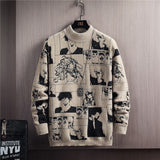 Men  Cartoon Pattern sweater