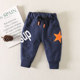 Autumn Kids Cargo Pants for Boys Sweatpant 1-6Y Young Children Casual Clothes Spring Thin Girl Elastic Waist Sports Trousers New