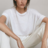 Women Cotton Linen T-shirt