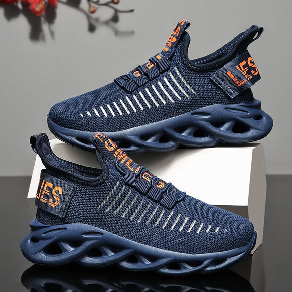 GTHMB Children's Fashion Sports Shoes Boys Girls Running Outdoor Sneakers Breathable Soft Bottom Kids Lace-up Jogging Shoes