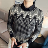 Top Quality Jacquard Sweater Men
