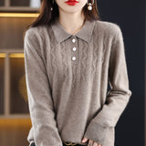 Shirt Collar Sweater  Wool