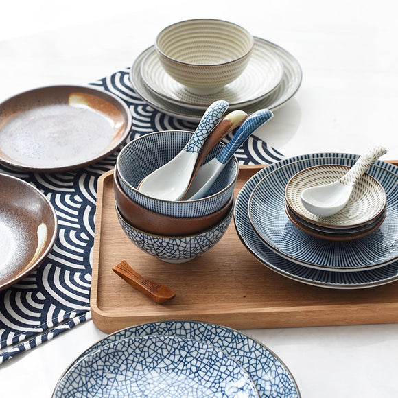 Japanese Style Underglaze Ceramic tableware