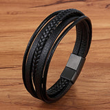 Fashion Stainless Steel Charm Magnetic Black Men Bracelet