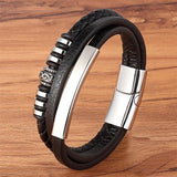 Fashion Stainless Steel Charm Magnetic Black Men Bracelet