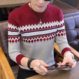 Men Long Sleeve Knitted Sweater