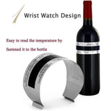 Wine Collar Thermometer Bottle Snap LCD Display