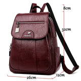Women Leather Backpacks High Quality