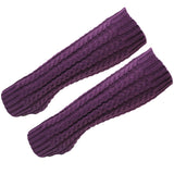 Women's Fashion Winter Cable Knit Crochet Knitted Leg Warmers Legging Knee High Socks